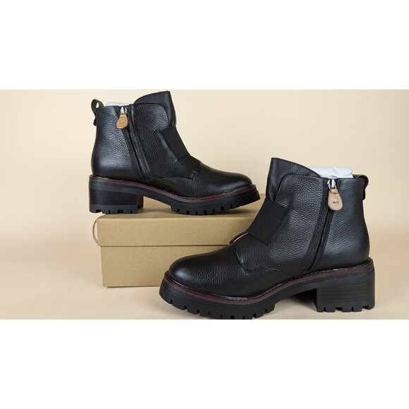 Gentle Souls Brooklyn Elastic Booties Womens M Black Ankle